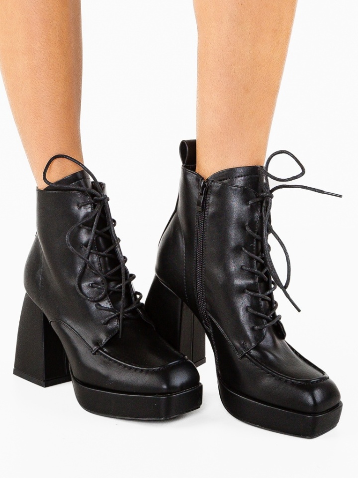Botine dama Chisom Negre