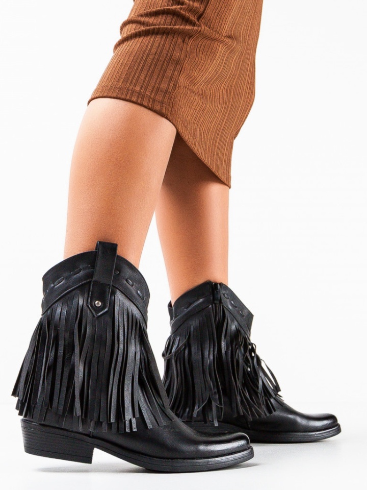 Botine dama Valentine Negre