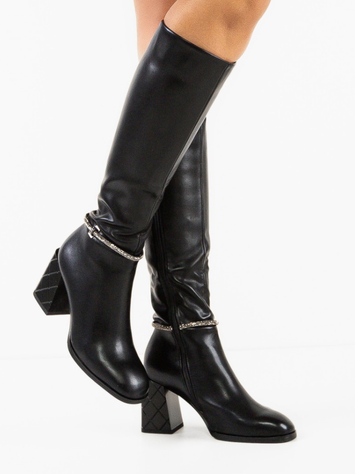Cizme dama Kantic Negre