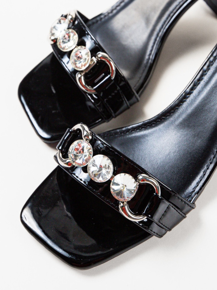 Sandale cu toc Krueger Negre