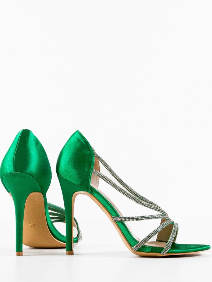 Sandale cu toc Bastille Rosii