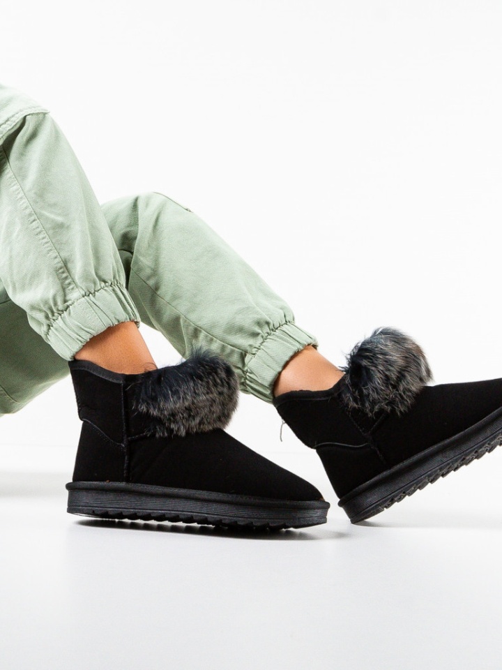 Cizme tip Ug Puff Negre 3