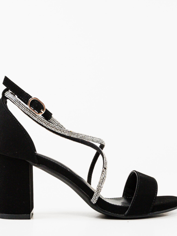 Sandale cu toc Josie Negre