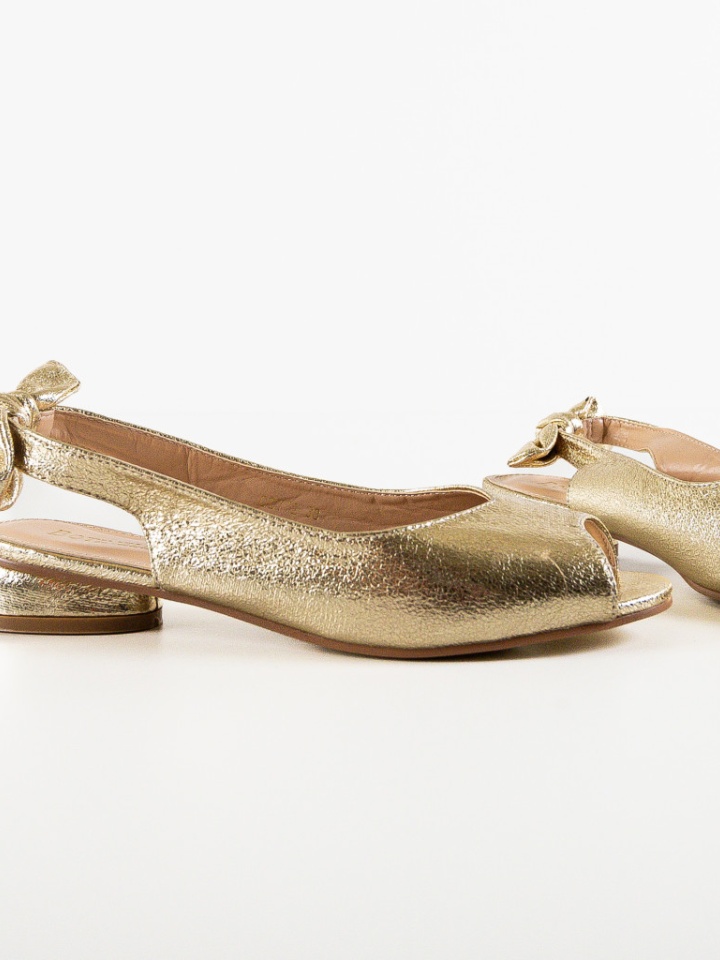 Sandale cu toc Wojc Aurii 2