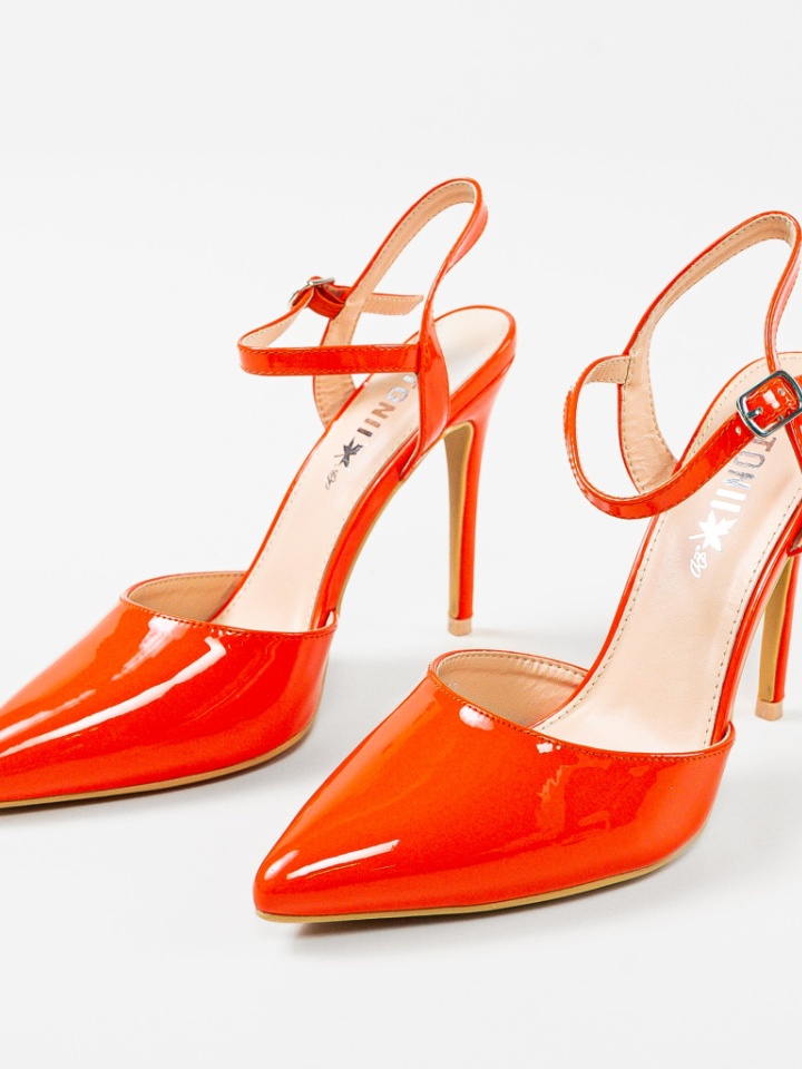 Pantofi cu toc Sambyal Albi