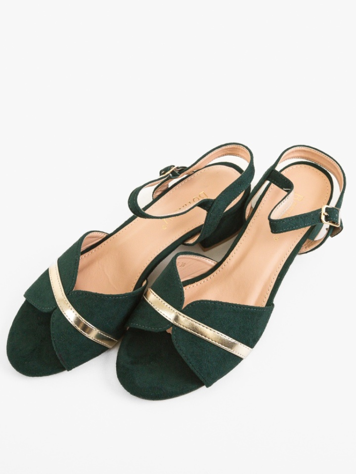 Sandale cu toc Lesa Negre