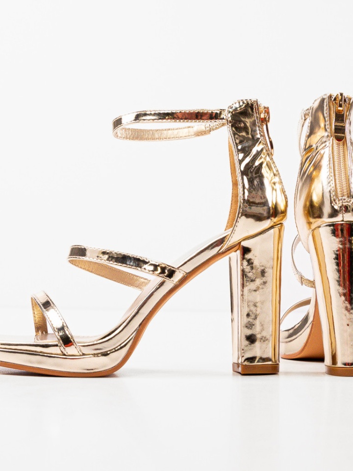 Sandale cu toc Josie Negre