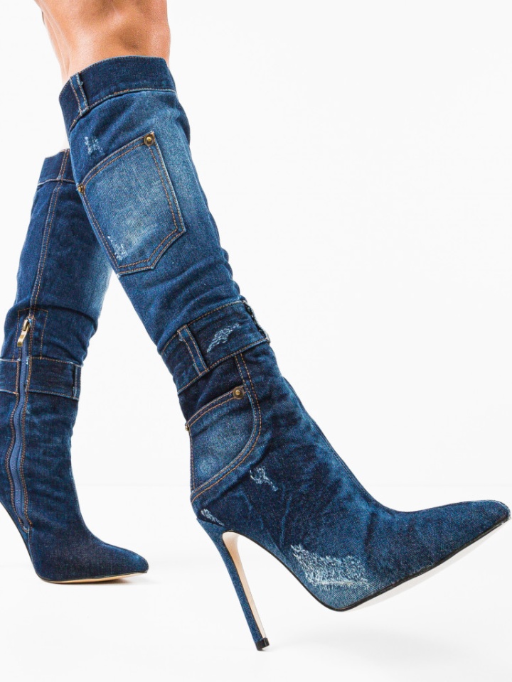 Cizme dama Pytenya Albastre 3