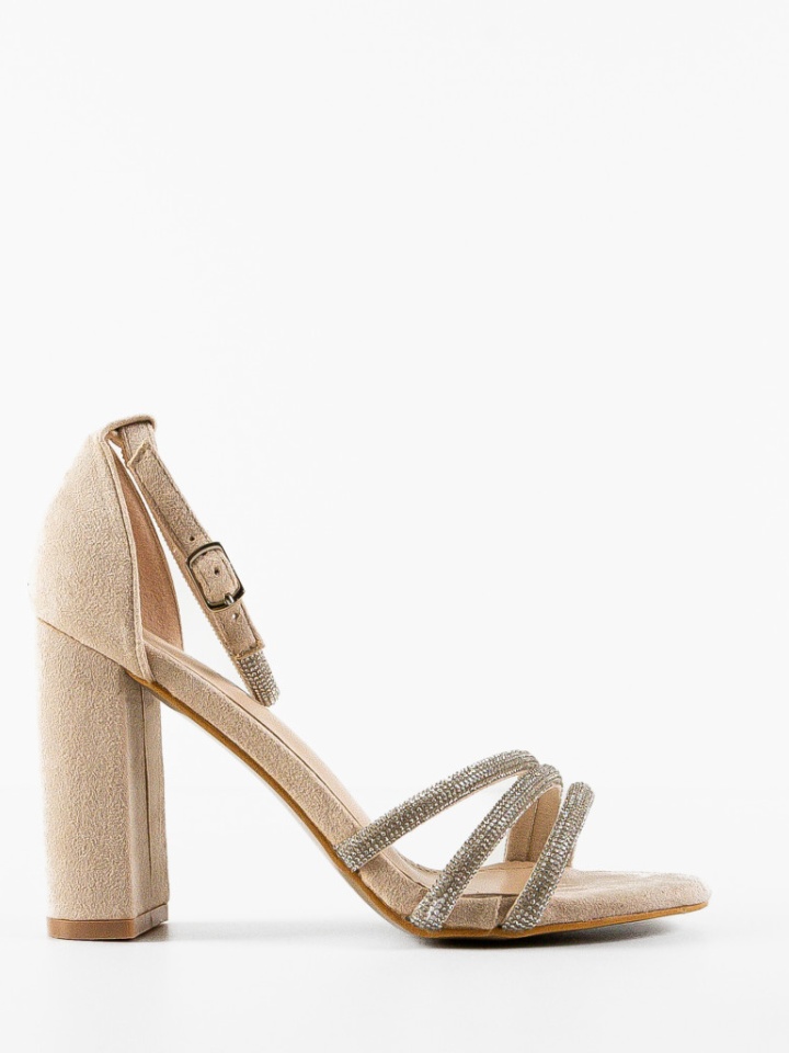 Sandale cu toc Willyy Bej