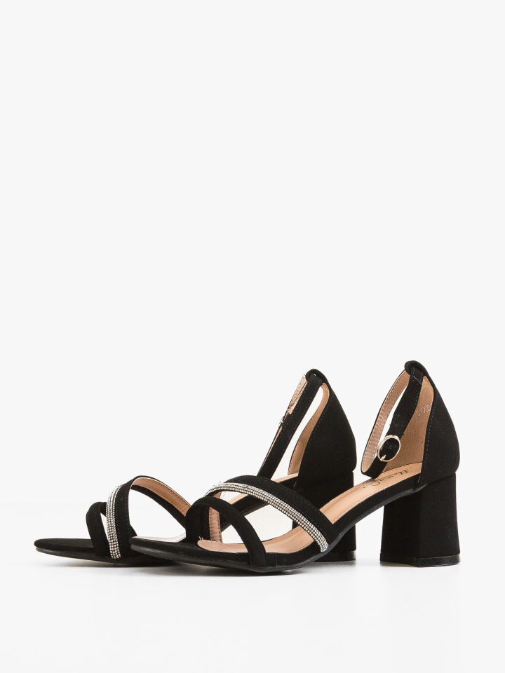 Sandale cu toc Ligge Negri