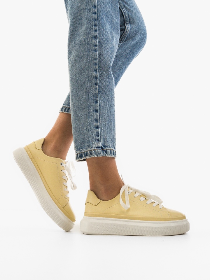 Sneakers dama Spoke Galbeni