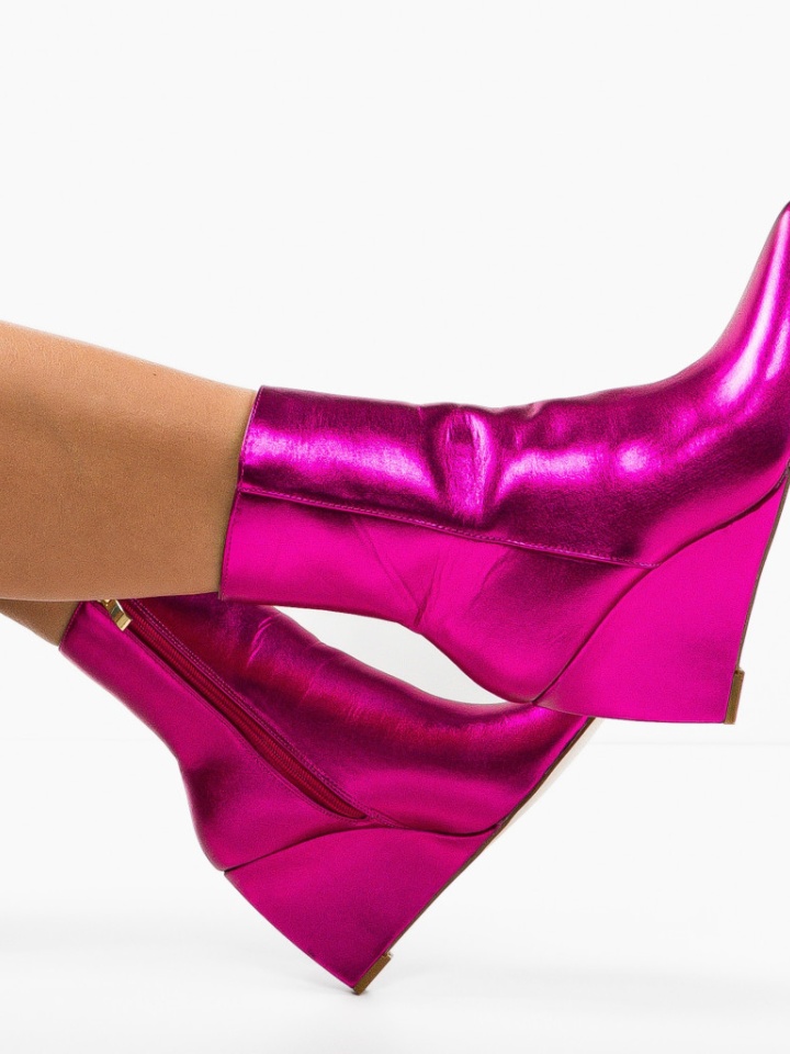 Botine dama Delila Fuchsia