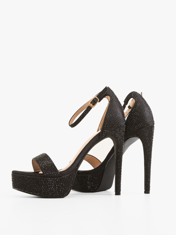 Sandale cu toc Pycre Aurii