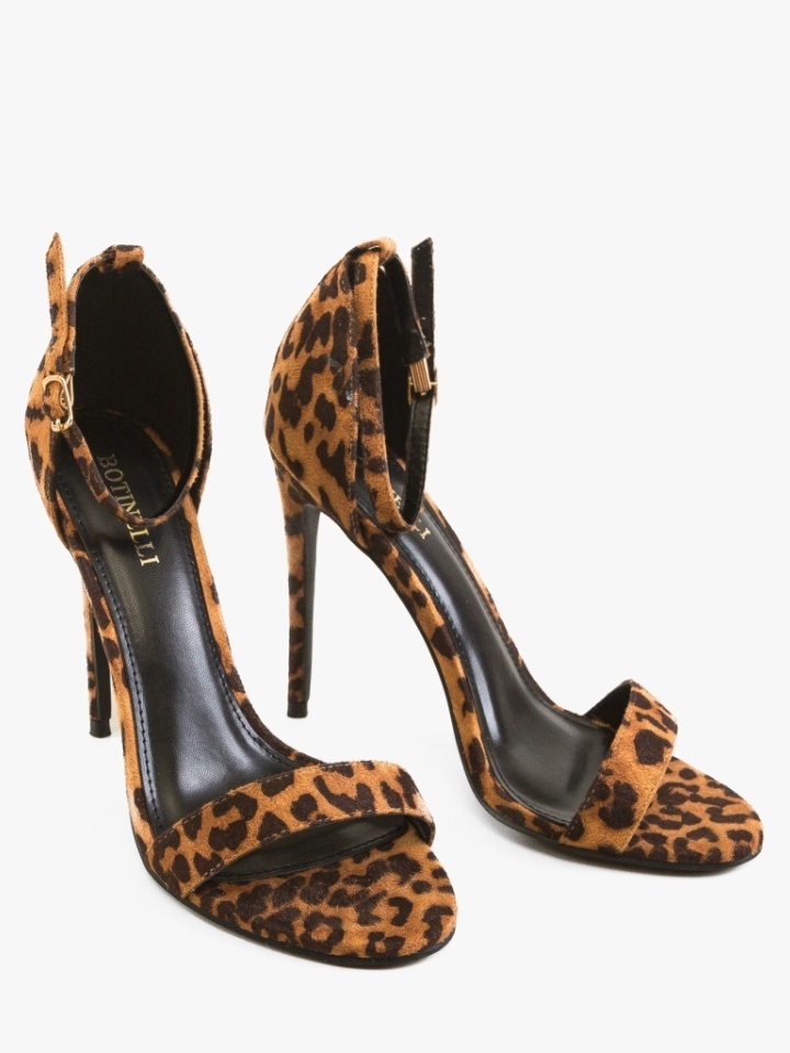 Sandale cu toc Perfect Animal Print