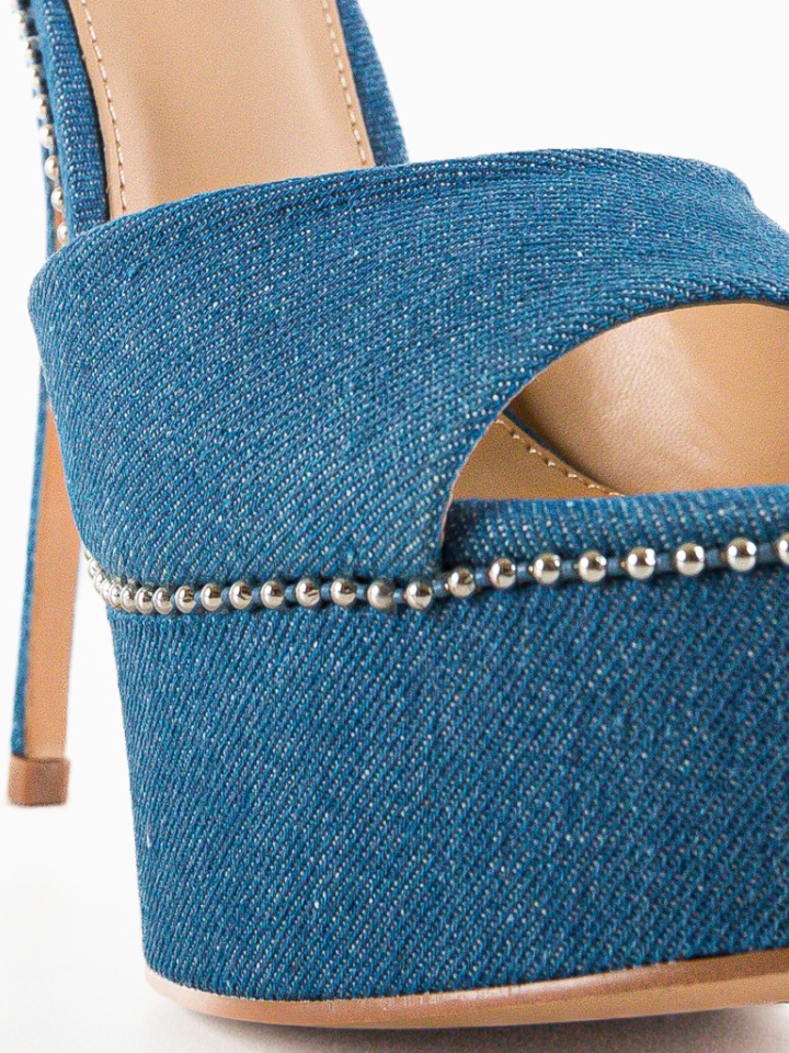 Sandale cu toc Windsor Albastri