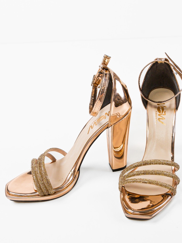 Sandale cu toc Geamelya Negri 2