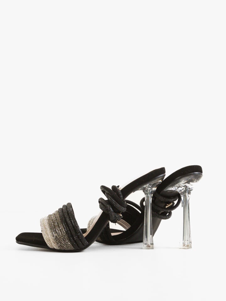 Sandale cu toc Anttoni Argintii