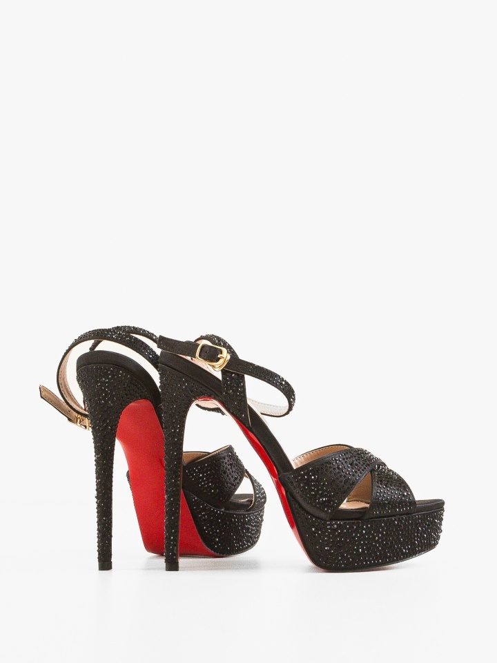 Sandale cu toc Zbyr Negre