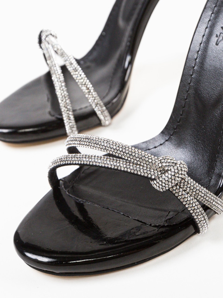 Sandale cu toc Myxan Negru