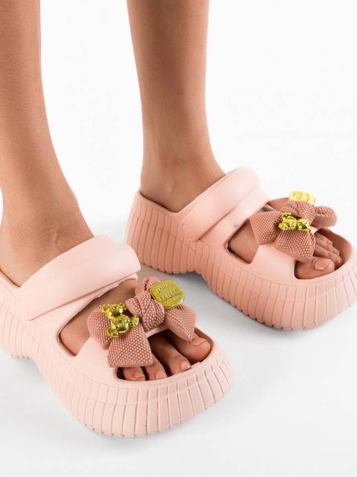 Papuci dama Beutel Roz