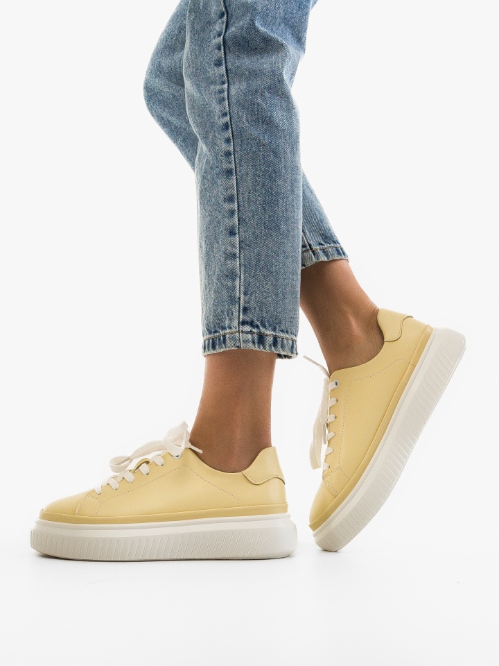 Sneakers dama Spoke Galbeni