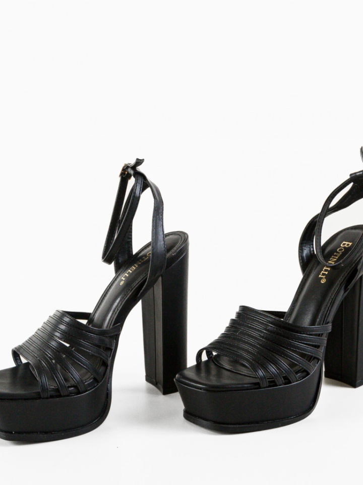 Sandale cu toc Rattey Bej