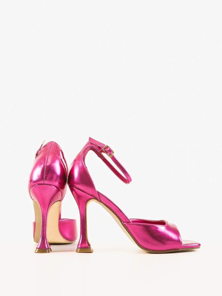 Sandale cu toc Honeyman Fuchsia
