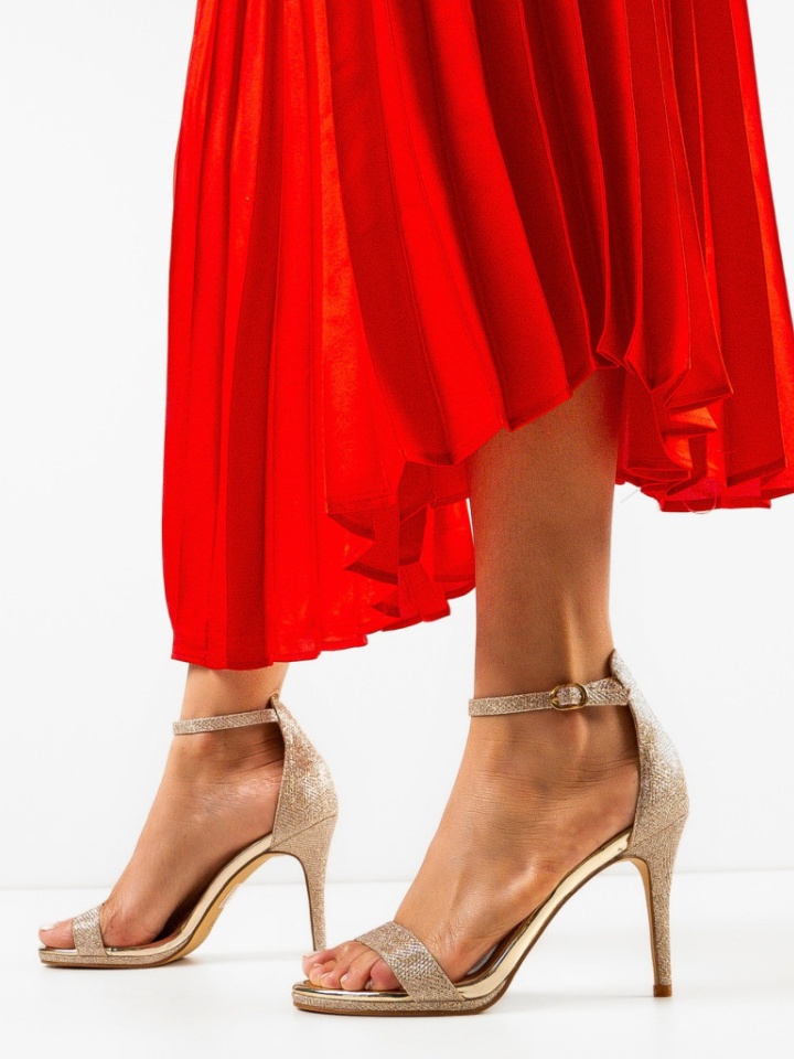 Sandale cu toc Krijo Negri