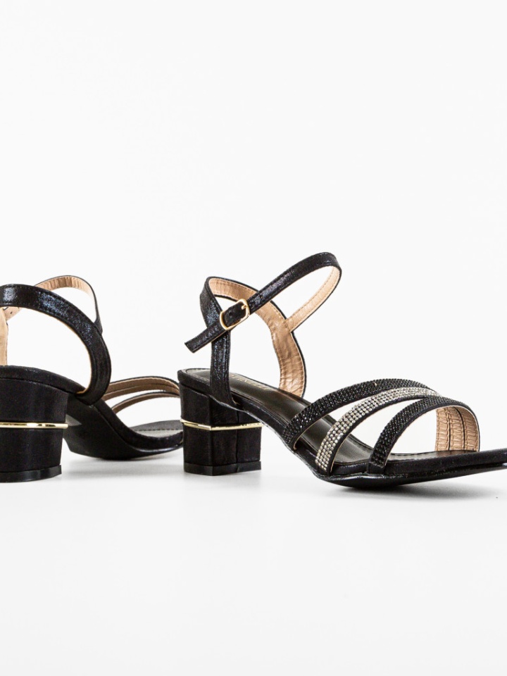 Sandale cu toc Sunbell Argintii