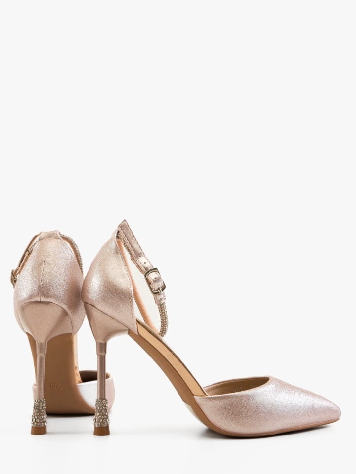 Pantofi cu toc Yanu Argintii