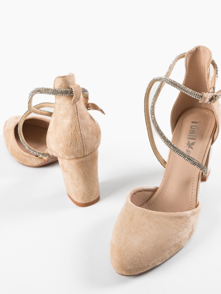 Pantofi cu toc Santos Rosii