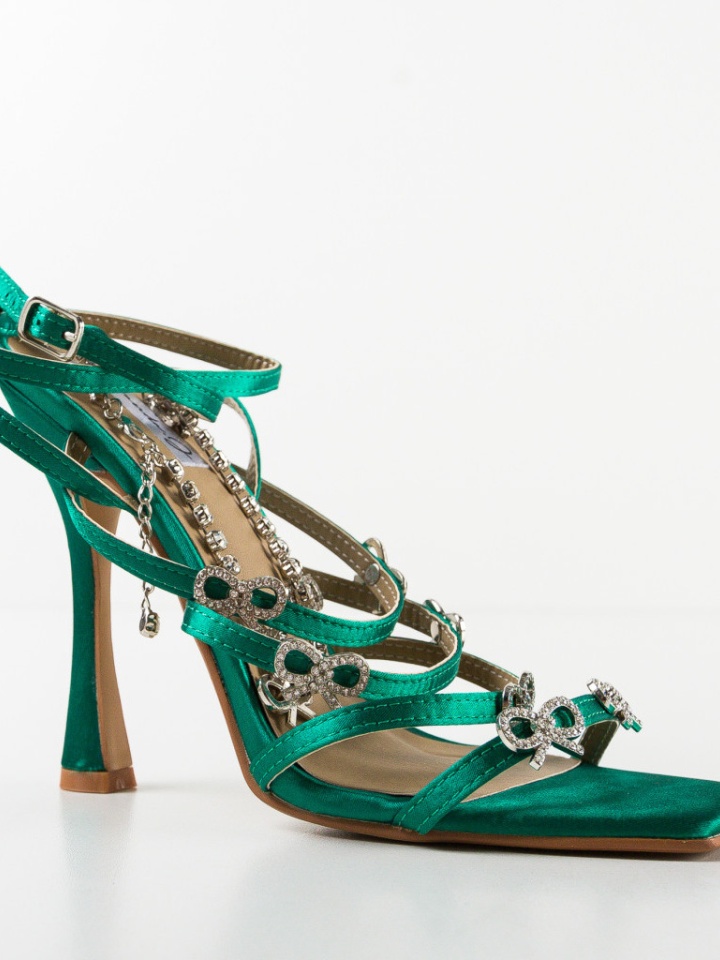 Sandale cu toc Kiran Verzi