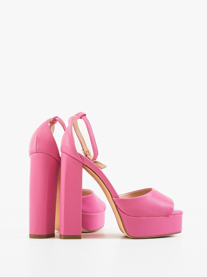 Sandale cu toc Guzman Roz