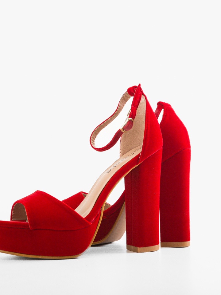 Sandale cu toc Stuart Negre