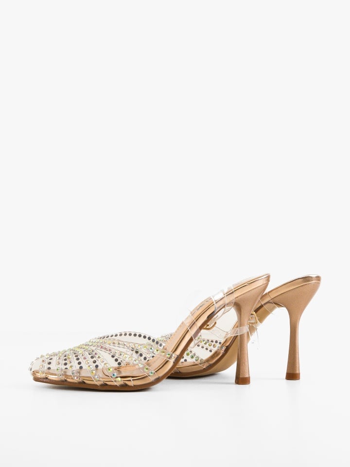 Pantofi cu toc Myndre Argintii