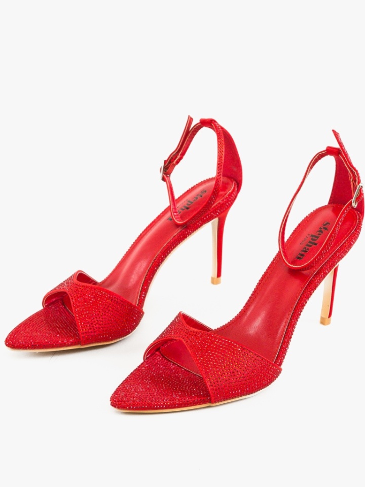 Sandale cu toc Kamars Rosii