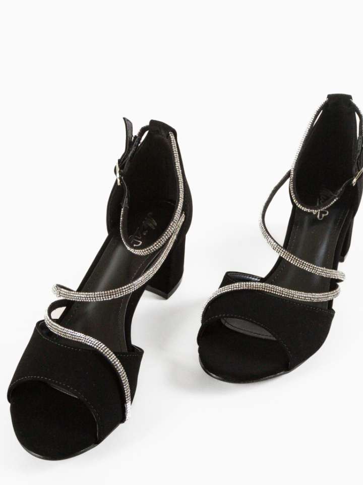 Sandale cu toc Graves Negre