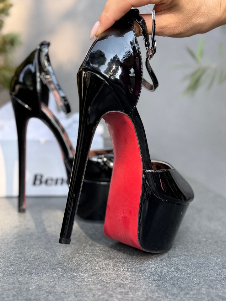 Sandale cu toc Ninesa Negre 2