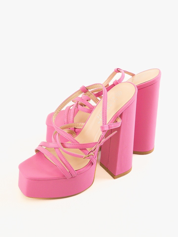 Sandale cu toc Pope Roz