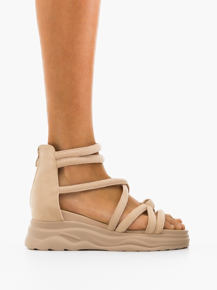 Sandale dama Sanigary Bej