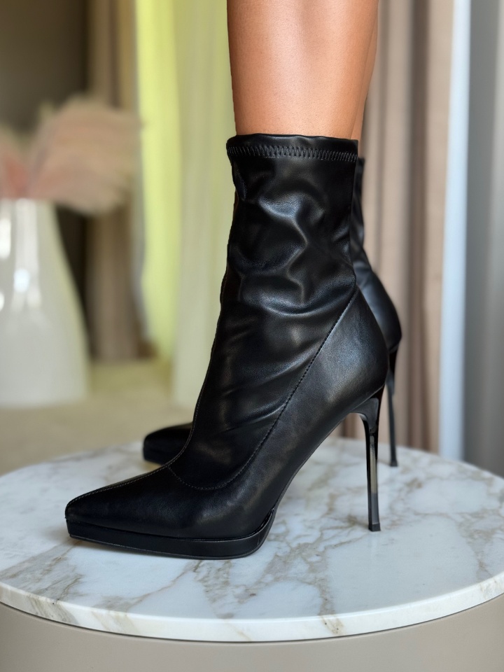 Botine dama Scarl Negre 2