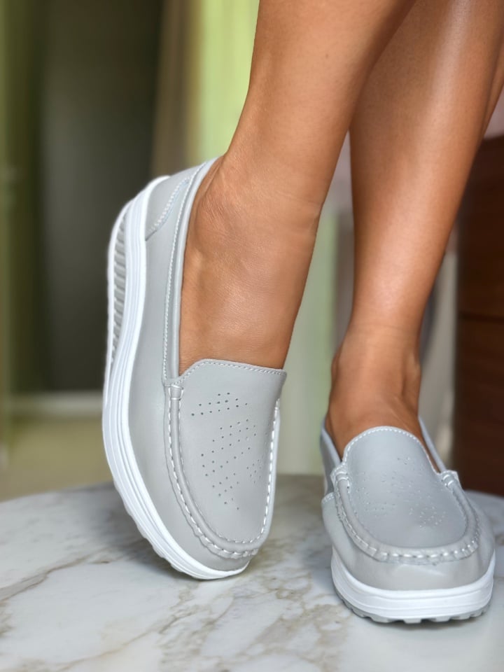 Pantofi Casual Musta Gri