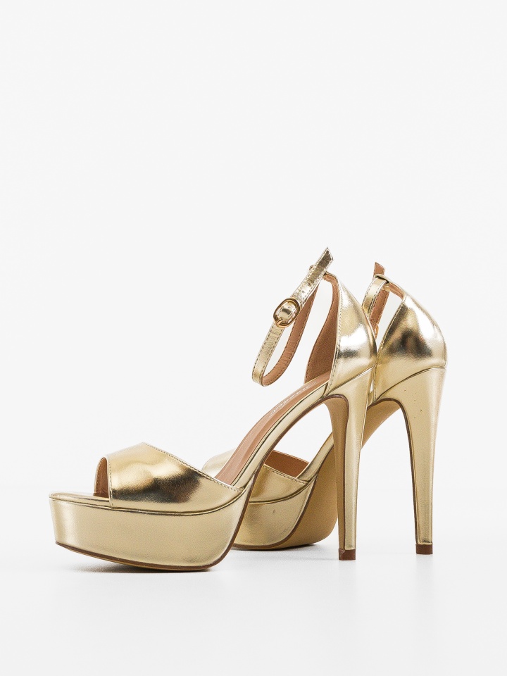 Sandale cu toc Donna Nude