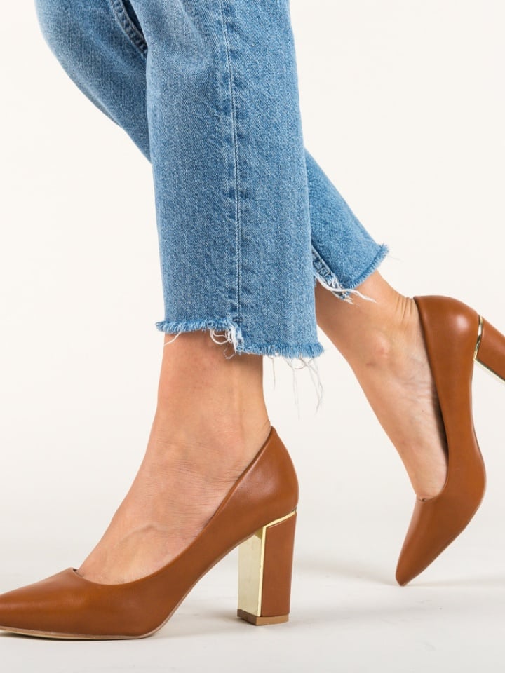Pantofi Mikra Camel