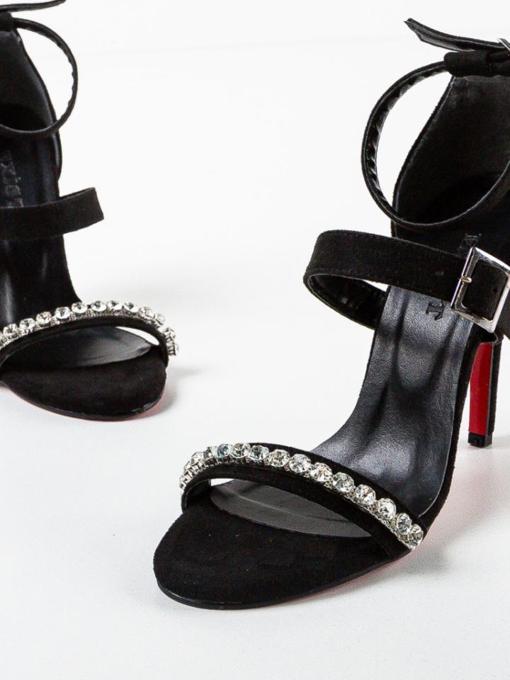 Sandale cu toc Fadana Negri