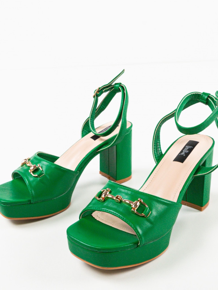 Sandale cu toc Merab Verzi