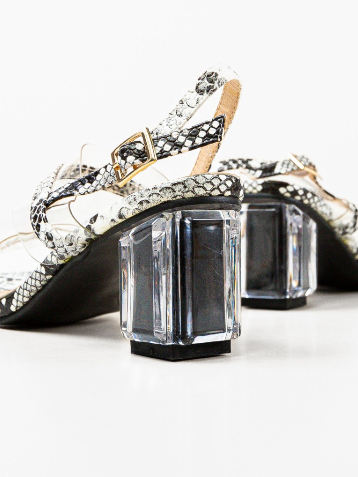 Sandale cu toc Martens Rosii