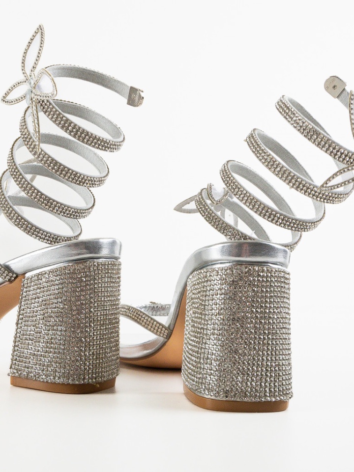 Sandale cu toc Gaiana Albastre