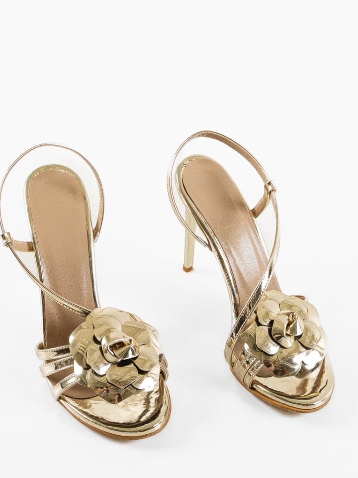 Sandale cu toc Hymko Argintii