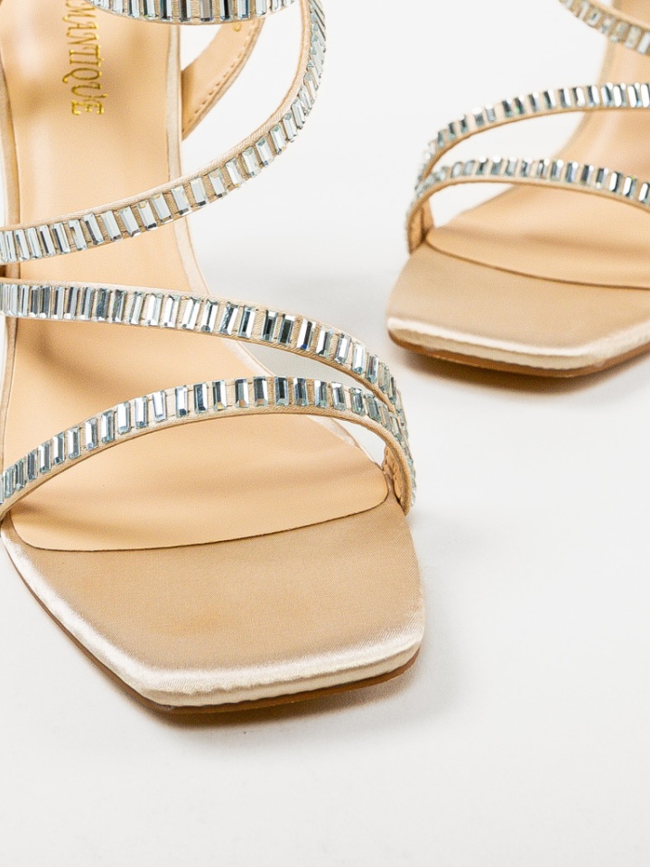 Sandale cu toc Kerr Bej